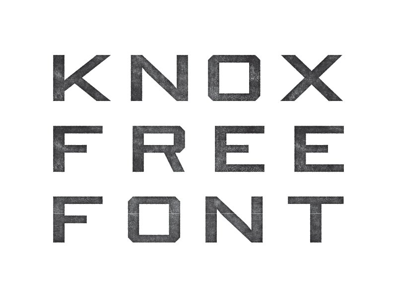 Preview of Knox free font